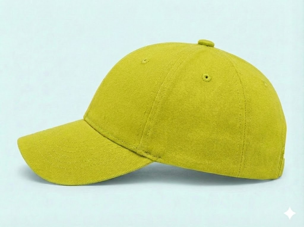 Premium Customizable Lemon Green Baseball Cap
